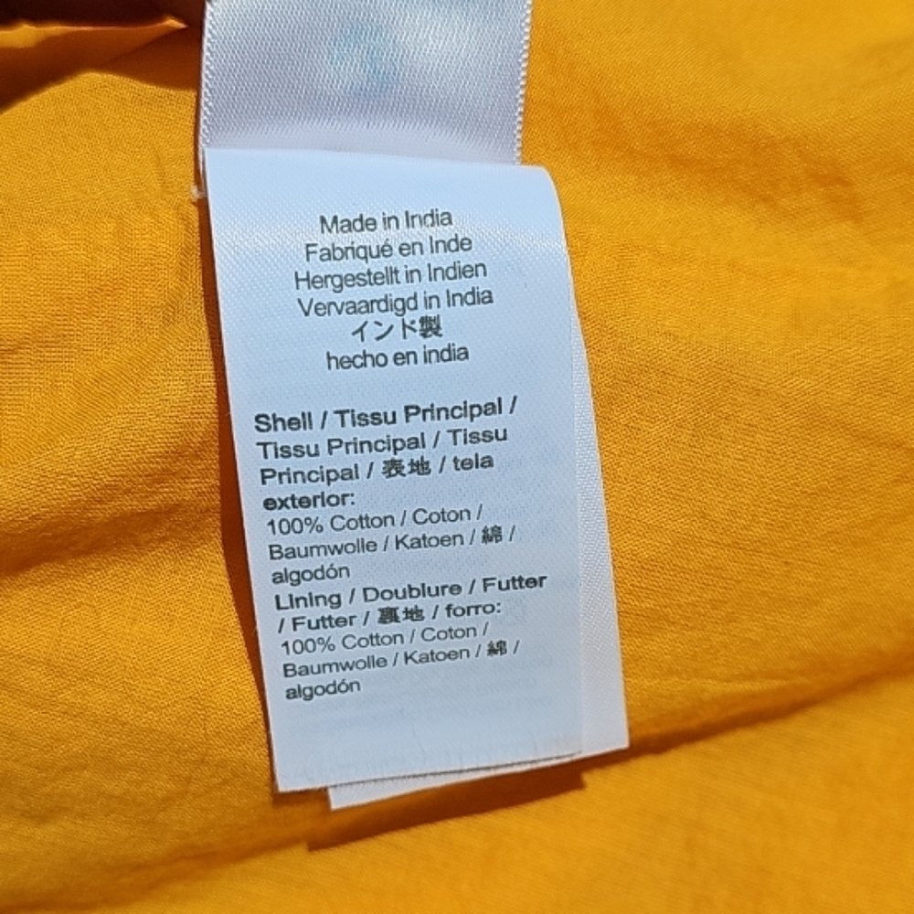 J. Crew Mustard Yellow Long Sleeve aBoho Peasant Dress Size S - Picture 11 of 11